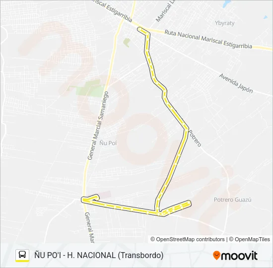 165 Bus Line Map