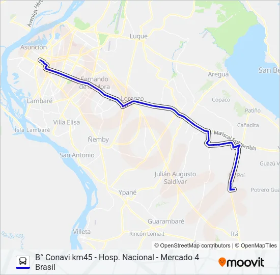 165 Bus Line Map