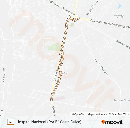 165 Bus Line Map