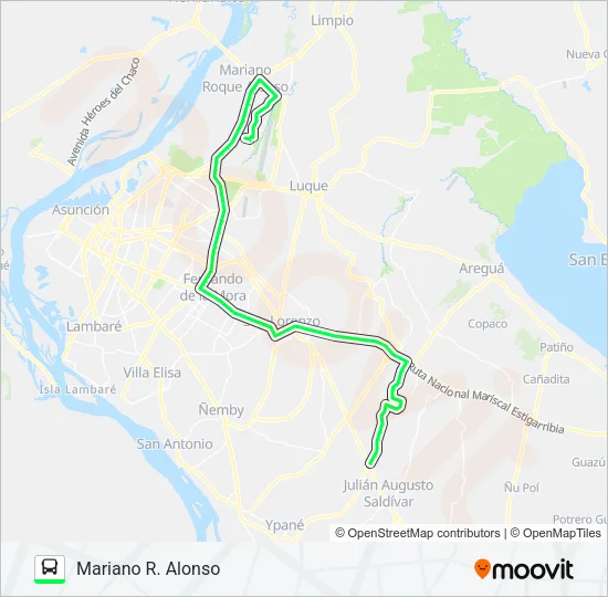 58 Bus Line Map
