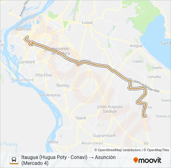 165 Bus Line Map