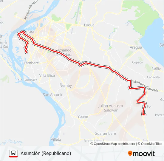 165 Bus Line Map