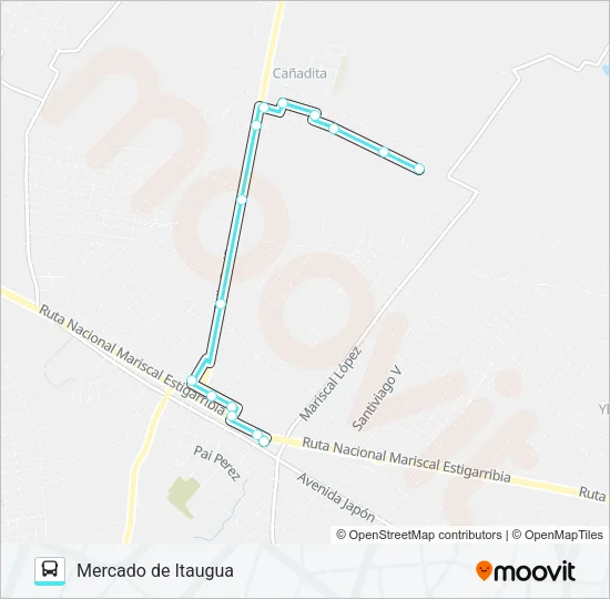 165 Bus Line Map