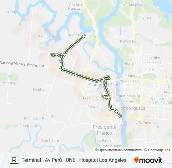 BUS ELÉCTRICO Bus Line Map