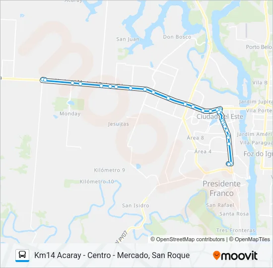 3 Bus Line Map