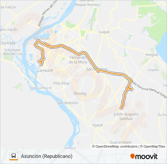 12-43 Bus Line Map