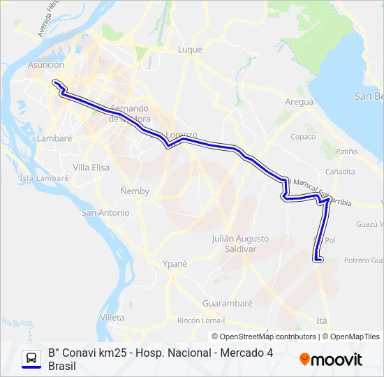 165 Bus Line Map