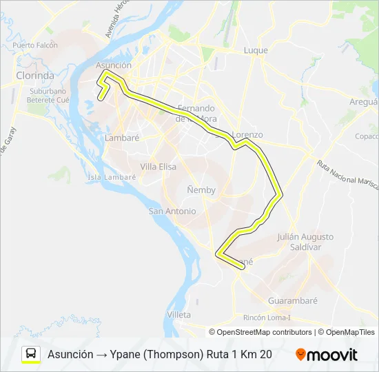 52 Bus Line Map
