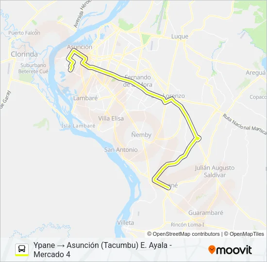 52 Bus Line Map