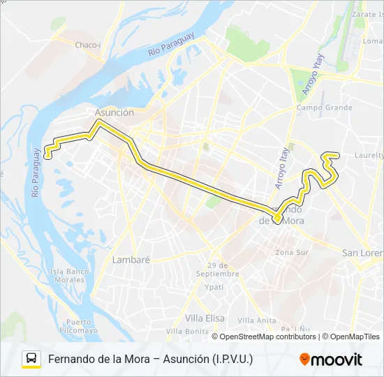 21 Bus Line Map