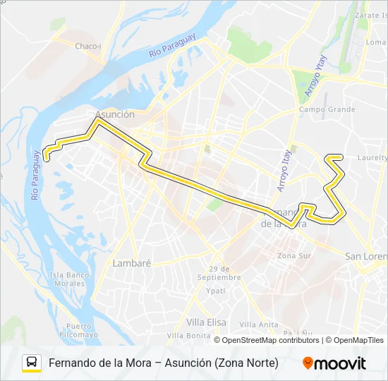 21 Bus Line Map