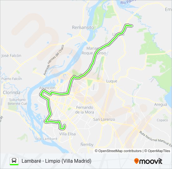 Mapa de 23-3 de autobús