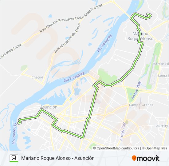 Ruta 27 c horarios paradas y mapas Mariano Roque Alonso