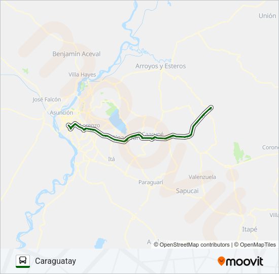 Mapa de 118 de autobús