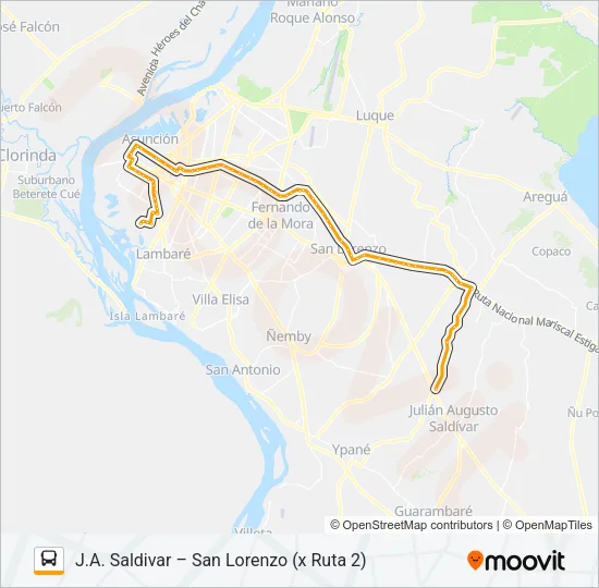12-43 Bus Line Map