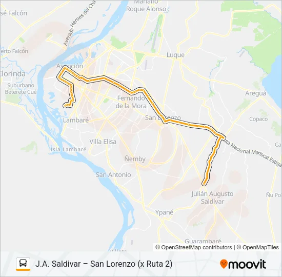 12-43 Bus Line Map