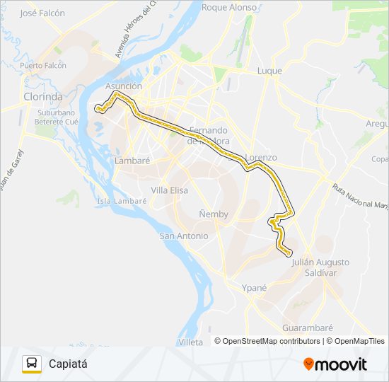 Mapa de 12 de autobús