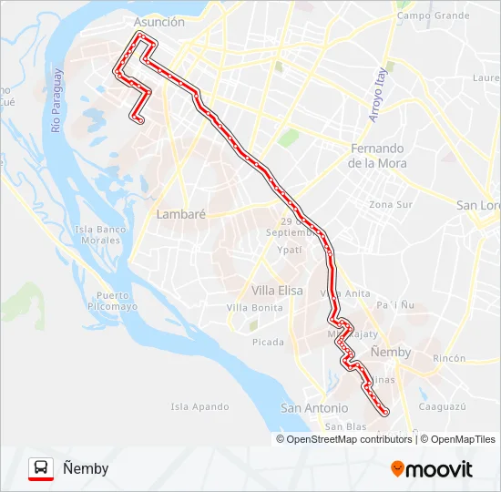 38 Bus Line Map