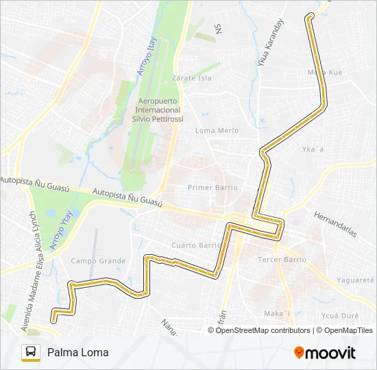 5 Bus Line Map