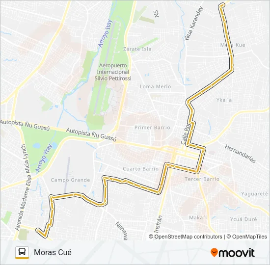 5 Bus Line Map