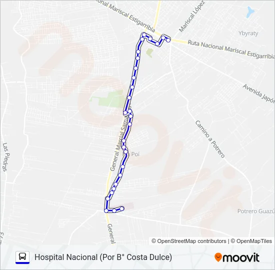 165 D Bus Line Map
