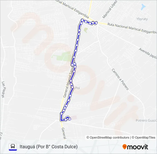 165 D Bus Line Map