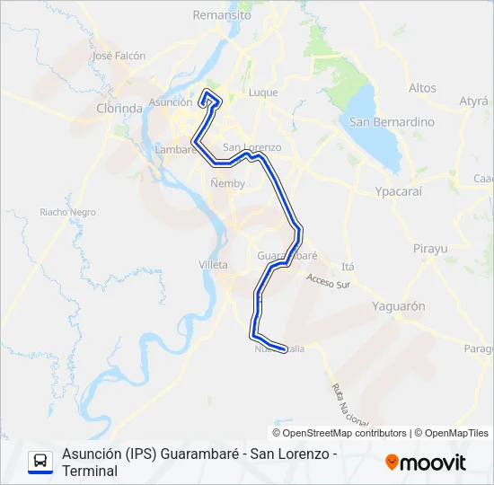 187 Bus Line Map