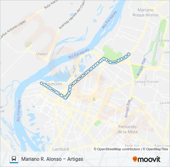 44 Bus Line Map