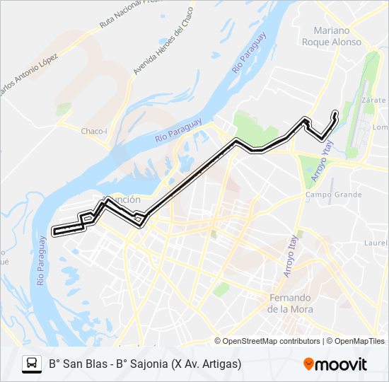 37-1 bus Line Map