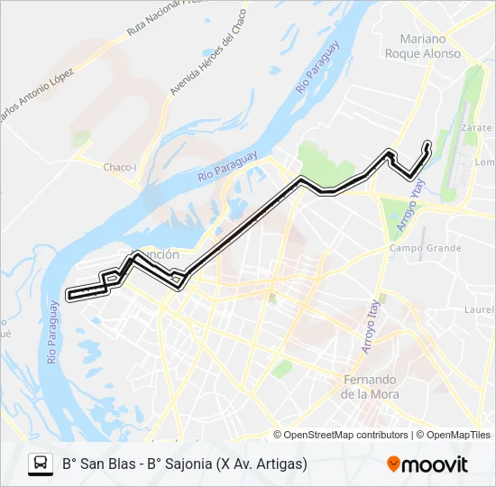 37-1 Bus Line Map