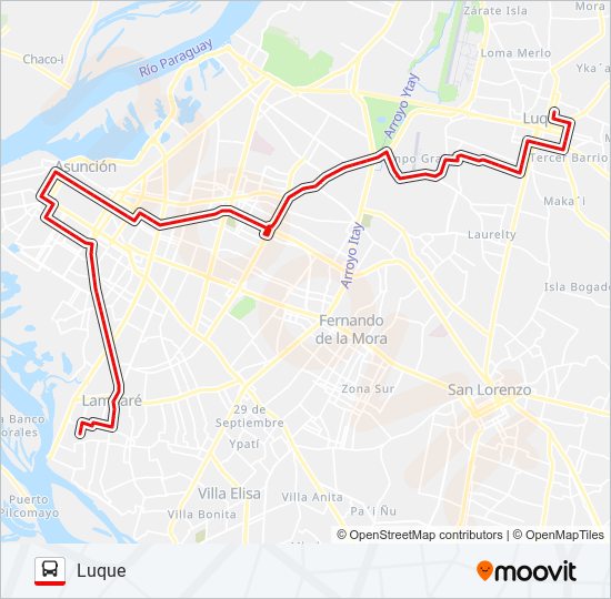 Mapa de 30-3 de autobús