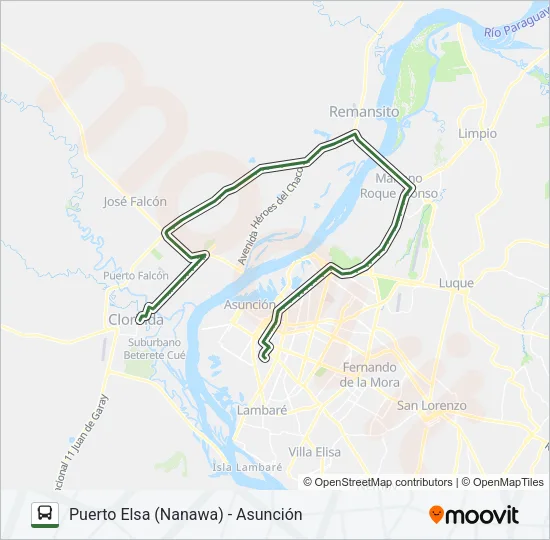 101 A Bus Line Map