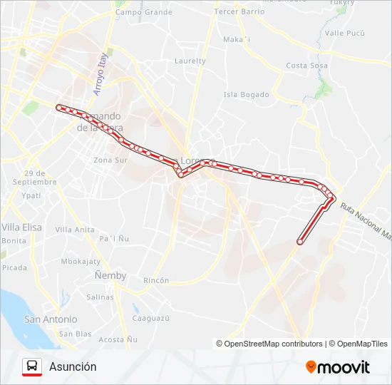 52-2 Bus Line Map