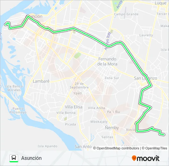 56 D Bus Line Map