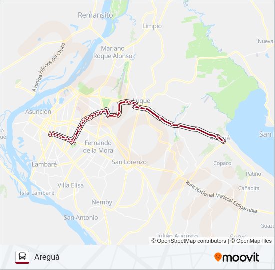 Mapa de 110 de autobús