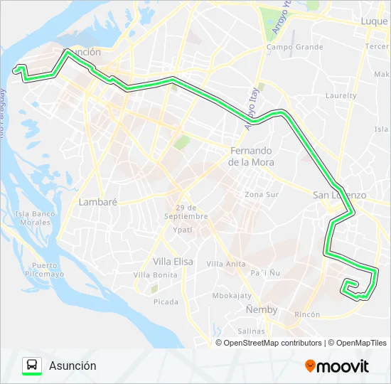 56 B Bus Line Map