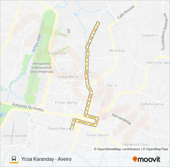 5 Bus Line Map