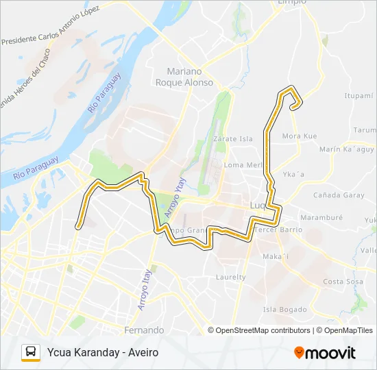 5 Bus Line Map