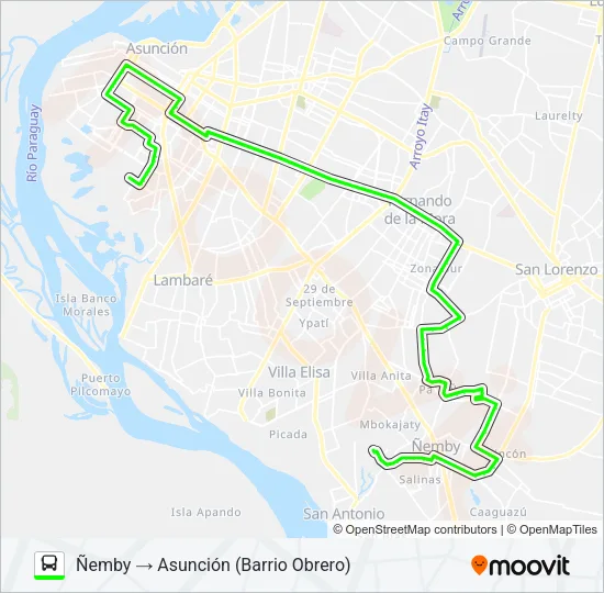133 Bus Line Map