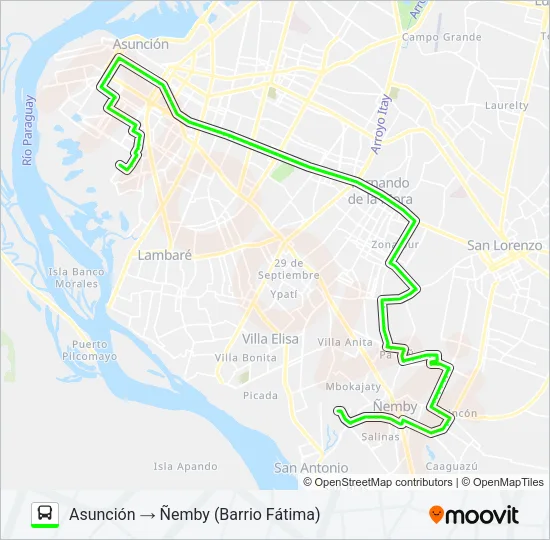 133 Bus Line Map