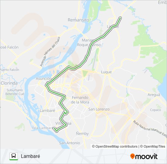 Mapa de 48 de autobús