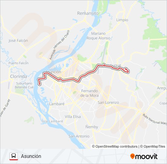 Mapa de 28-1 de autobús