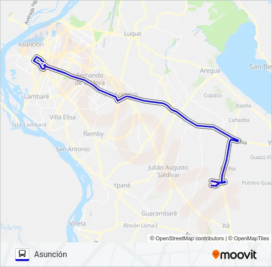 165 E Bus Line Map