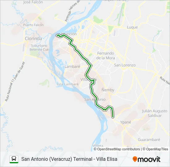 15-4 Bus Line Map
