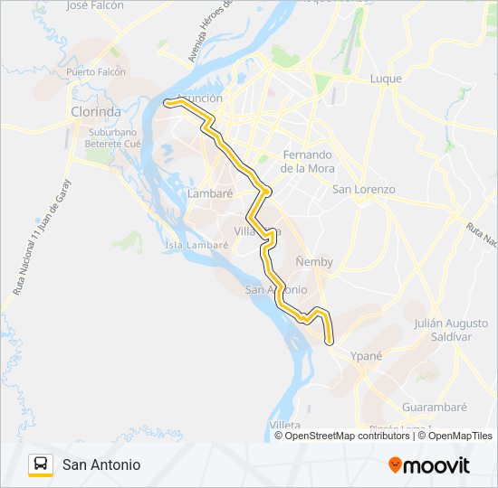 Mapa de 15-4 de autobús