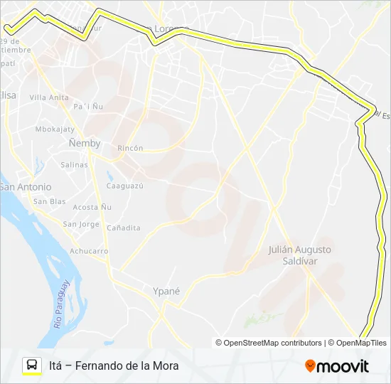 96 Bus Line Map