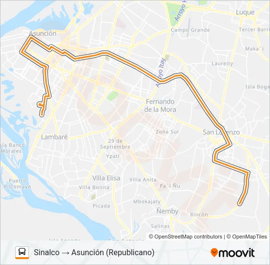 12-1 Bus Line Map
