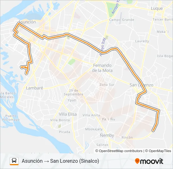 12-1 Bus Line Map