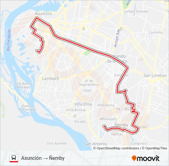 133 Bus Line Map