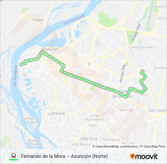 21 Bus Line Map